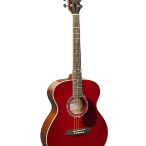Vente Flash BRUNSWICK BF200R GUITARE FOLK ACOUSTIQUE GRAND AUDITORIUM ROUGE