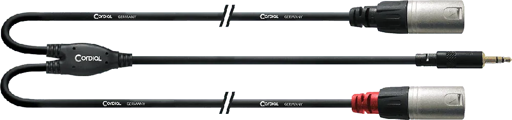 Satisfait Ou Remboursé Cordial CFY3WMM-LONG Mini-Jack / XLR - Mini-J./2 XLR M. Y long - 3m