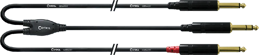 Solde Cordial CFY3VPP-LONG Jack - Jack mâle/2 J. mono m. longs - 3m