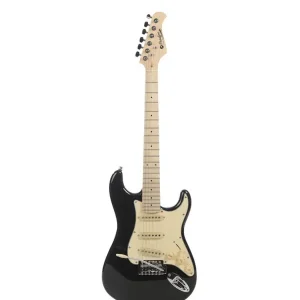 Jusqu'à Épuisement Des Stocks PRODIPE GUITARS ST JUNIOR BK GUITARE ELECTRIQUE 3/4 NOIR + HOUSSE