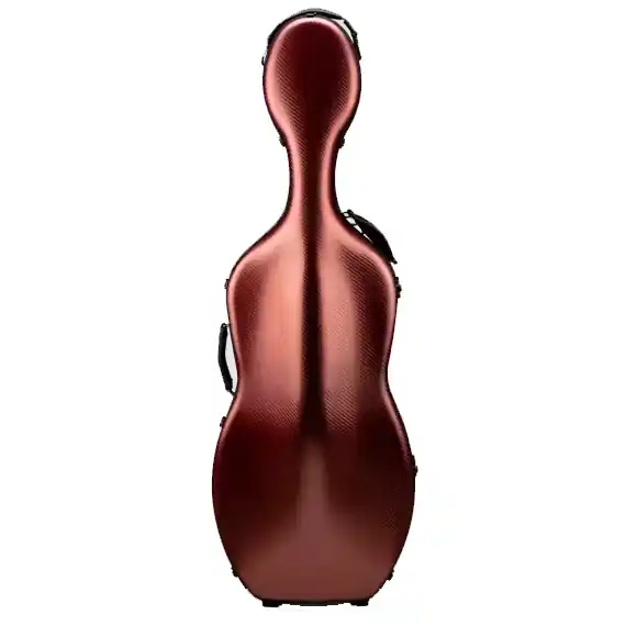 Meilleure Vente Eastman Strings Polycarbonate Cello Case with Wheels - Red