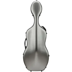 Usine Directe Eastman Strings CACL30 Polycarbonate Cello Case with Wheels - Silver