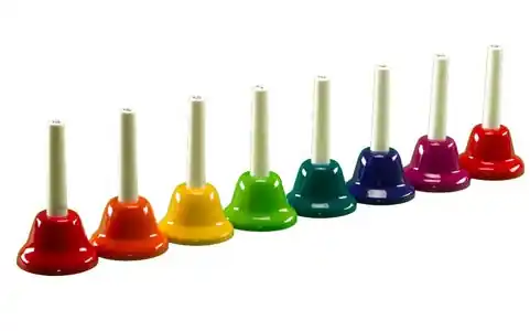 Affaire À Saisir Rhythm Band CHROMA-NOTES 8-Note C Major Diatonic Hand Bell Set