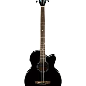 IBANEZ AEB8E-BK BASSE ELECTRO-ACOUSTIQUE 4 CORDES BLACK GLOSS Dernière Chance