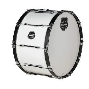 Soldes Mapex Marching Qualifier Series 26x14‘‘ Marching Bass Drum - Snow White