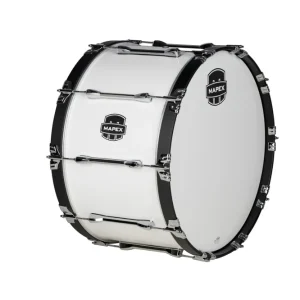 Mapex Marching Qualifier Series 24x14‘‘ Marching Bass Drum - Snow White Livraison Express
