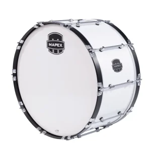 Mapex Marching Quantum Mark II Series 26x14‘‘ Marching Bass Drum - Snow White Promotion