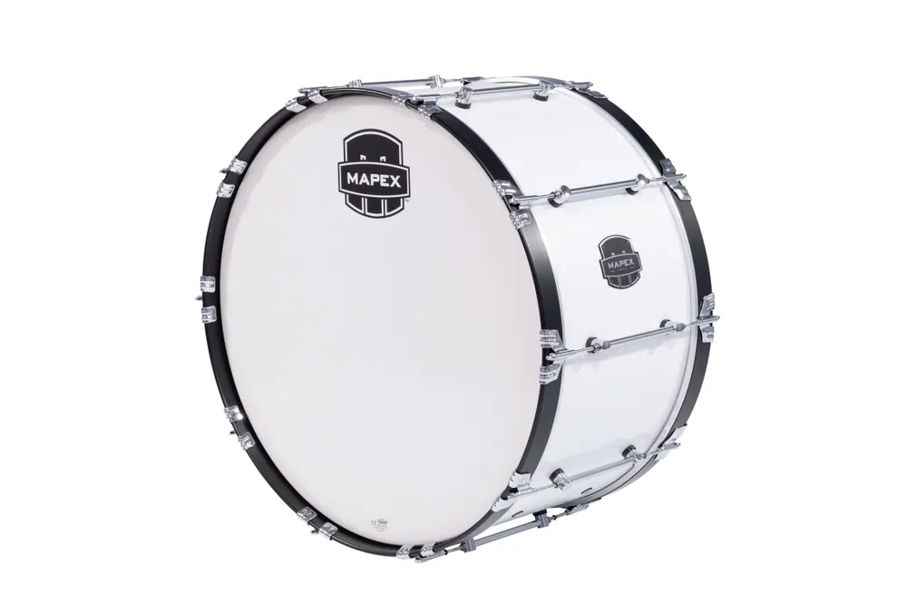 Mapex Marching Quantum Mark II Series 26x14‘‘ Marching Bass Drum - Snow White Promotion