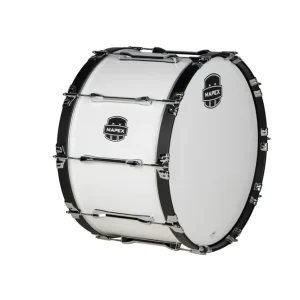 Mapex Marching Qualifier Series 22x14‘‘ Marching Bass Drum - Snow White Produit De Marque
