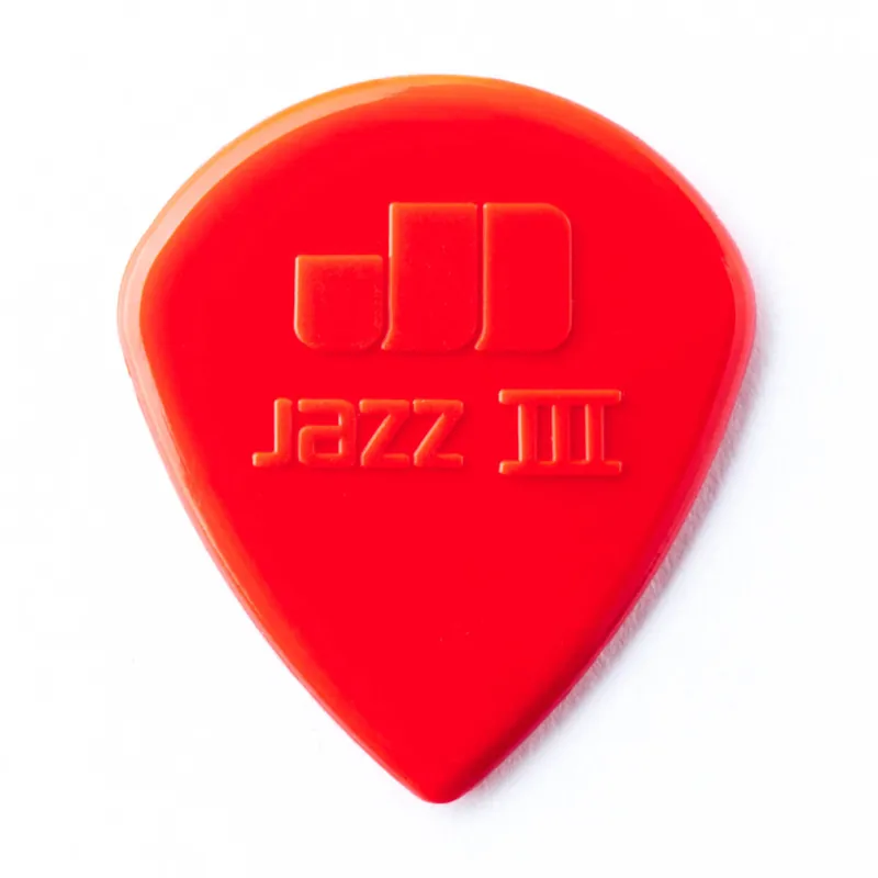 Authentique Dunlop Jazz III Nylon Player Pack (6 Pack) - Red