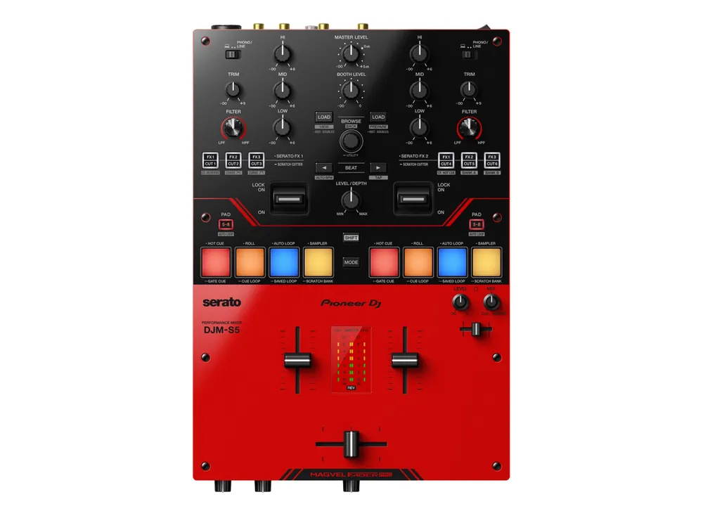 Produit De Marque Pioneer DJ DJM-S5 Scratch Style Two-Channel DJ Mixer for Serato DJ Pro