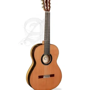 ALHAMBRA 6 EBANO BLANCO GUITARE CLASSIQUE - Table cèdre massif Bon Marché