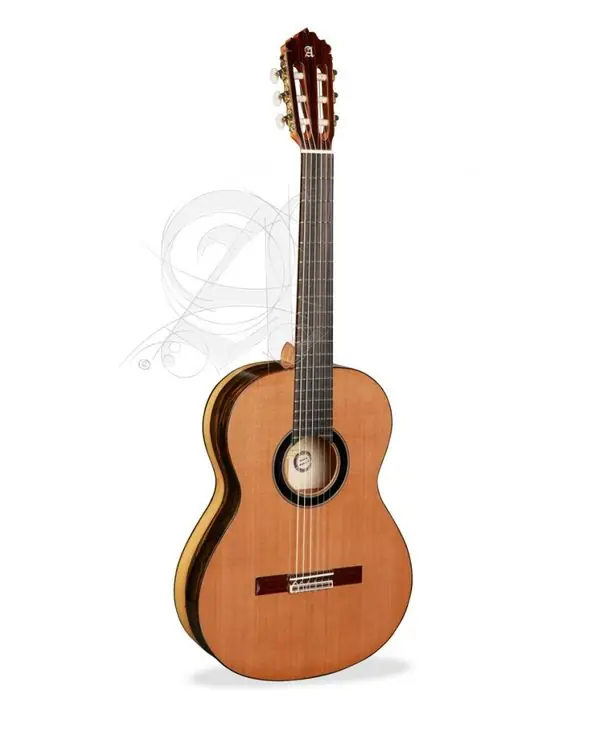 ALHAMBRA 6 EBANO BLANCO GUITARE CLASSIQUE - Table cèdre massif Bon Marché