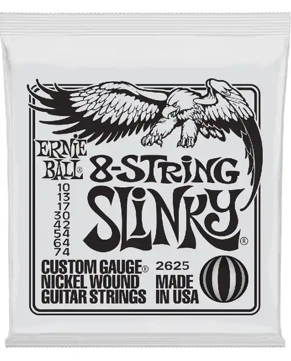 ERNIE BALL 2625 REGULAR SLINKY 8 CORDES GUITARE ELECTRIQUE 10-74 Commander Vite