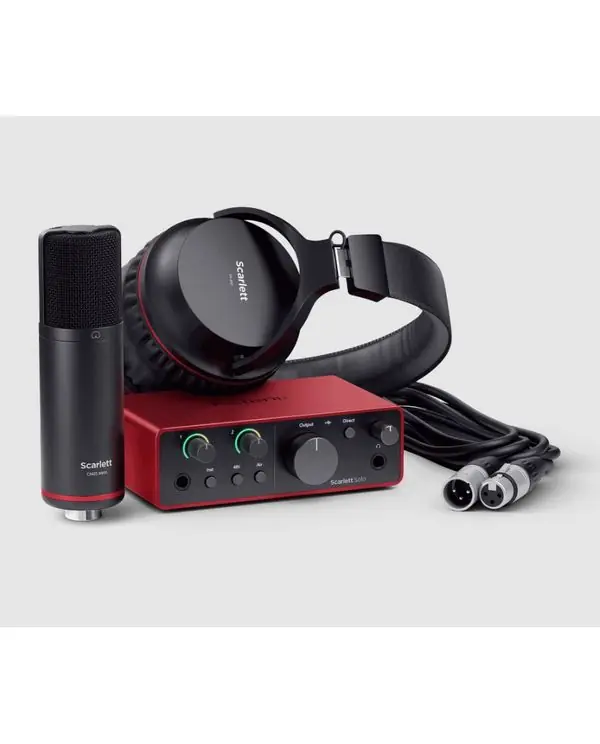 FOCUSRITE SCARLETT4-SOLO-STUDIO KIT COMPLET ENREGISTREMENT MAO Meilleur Prix