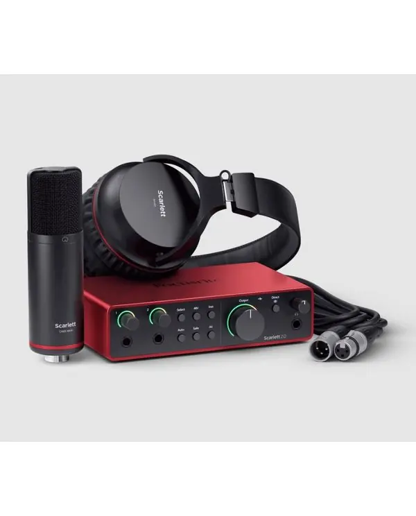 FOCUSRITE SCARLETT4 2i2-STUDIO KIT ENREGISTREMENT MAO Bon Plan