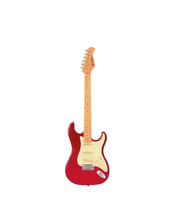 PRODIPE GUITARS ST80MA CAR GUITARE ELECTRIQUE STRATO CANDY RED Meilleur Prix