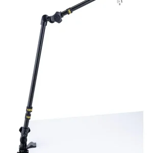 HERCULES DG107B SUPPORT MICRO ARTICULÉ NOIR - Avec fixation bureau Remise