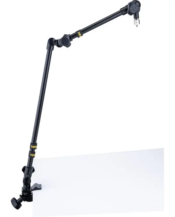HERCULES DG107B SUPPORT MICRO ARTICULÉ NOIR - Avec fixation bureau Remise