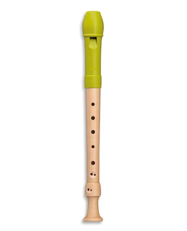 Remise MOLLENHAUER 17411 FIPPLE FLUTE SOPRANO ERABLE/TETE SYNTHETIQUE VERTE