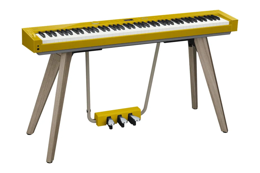 Prix Bas Casio Privia PX-S7000 88-Key Digital Piano with Stand & Pedals - Harmonious Mustard