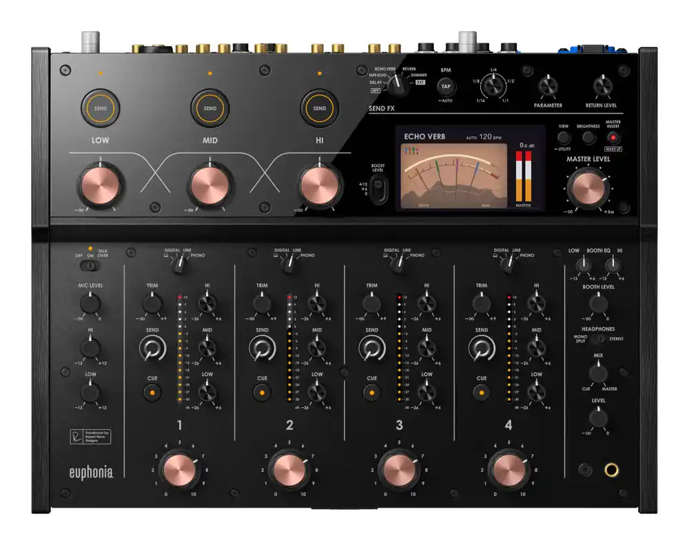 AlphaTheta Euphonia Professional Rotary Mixer with Rupert Neves Designs Transformer Satisfait Ou Remboursé