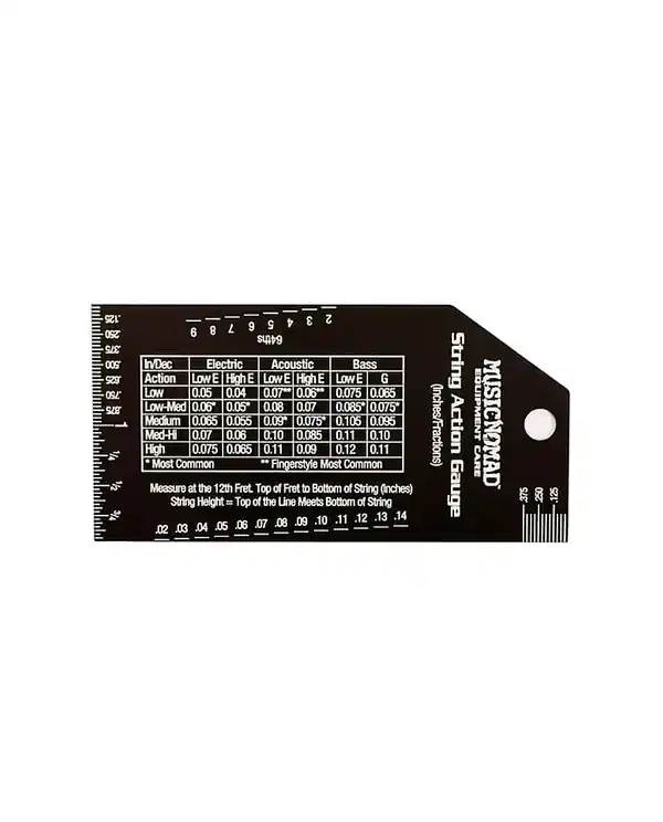 MUSIC NOMAD MN602 RÈGLE DE MESURE DE L‘ACTION DES CORDES Paiement Sécurisé