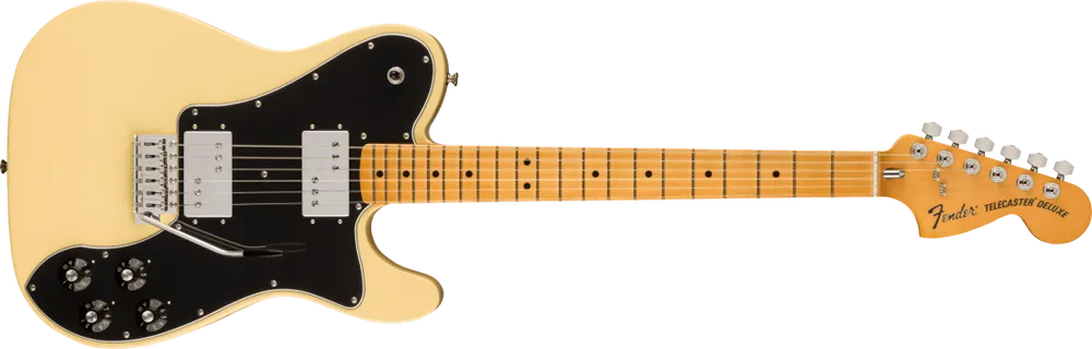 Marque Fender Vintera II 70s Telecaster Deluxe with Tremolo, Maple Fingerboard with Gigbag - Vintage White