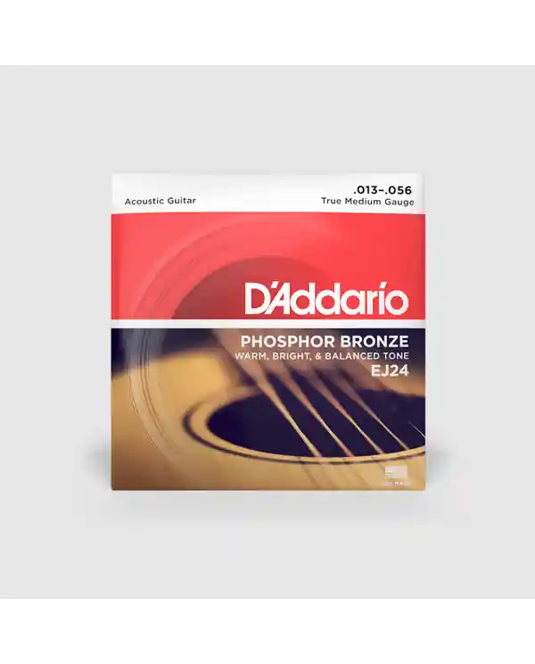 D‘ADDARIO EJ24 PHOSPHORE BRONZE JEU CORDES FOLK CUSTOM LIGHT 13/56 Vente Directe