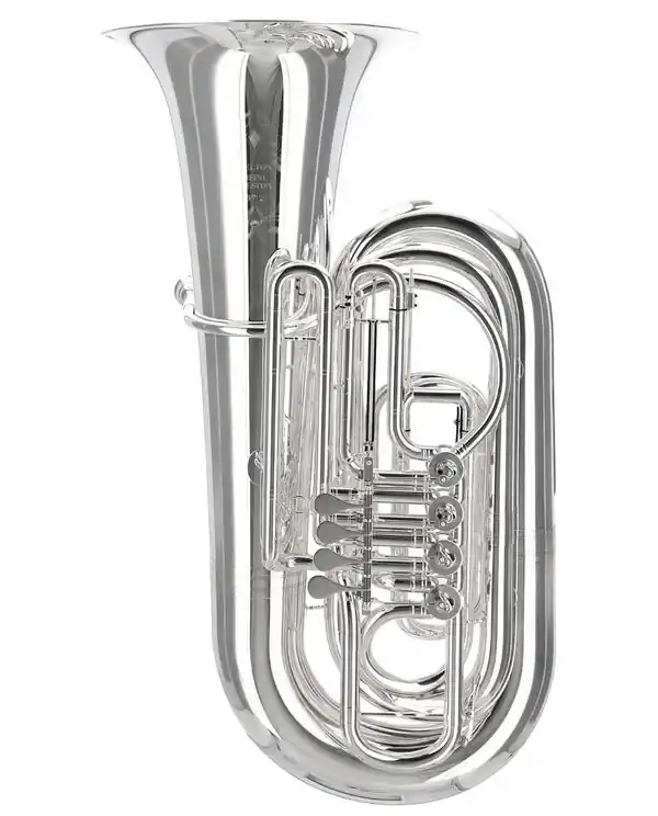 Meilleur Choix MELTON 97/2 TUBA SIB 5/4 4 PALETTES ARGENTÉ