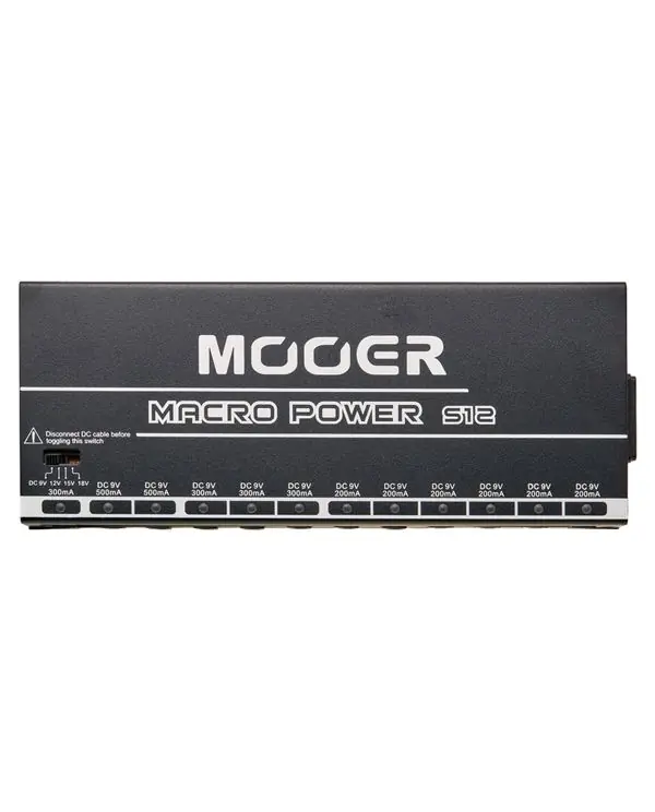 Expédition Rapide MOOER MACROPOWERS12 ALIMENTATION POUR PÉDALES 12 SORTIES