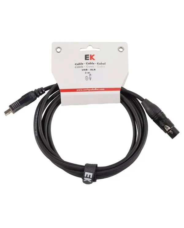 Seulement Aujourd'hui ENRIQUE KELLER D004 CABLE CONVERTISSEUR XLR / USB - 3m