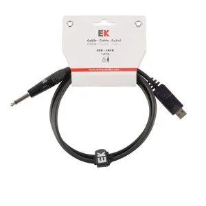 ENRIQUE KELLER D005 CABLE CONVERTISSEUR JACK 6.35 / USB - 1,5m Bon Plan