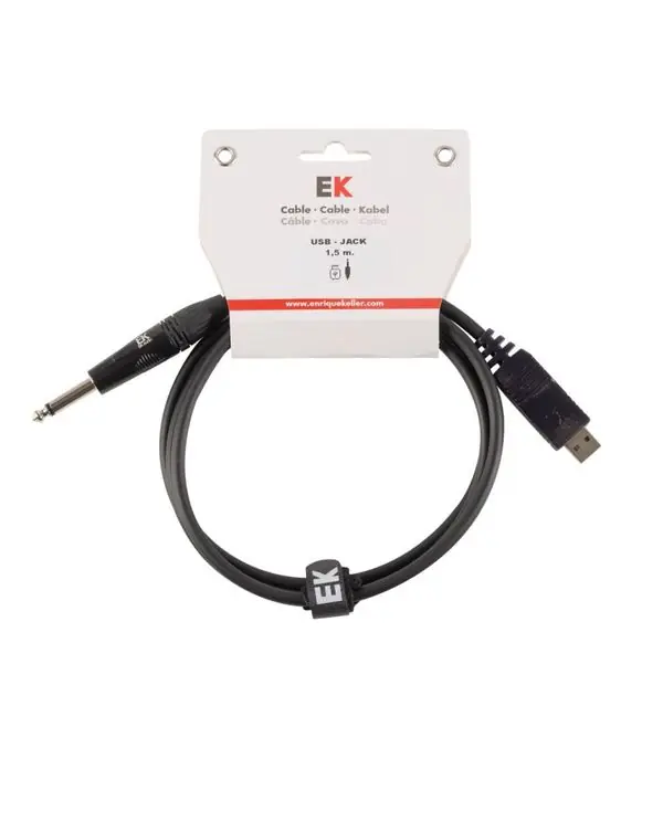 ENRIQUE KELLER D005 CABLE CONVERTISSEUR JACK 6.35 / USB - 1,5m Bon Plan