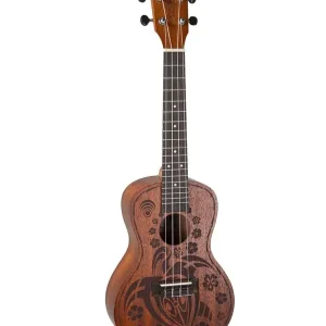GEWA MANOA KALEO K-CO-TUR UKULELE CONCERT "CRAZY TURTLE" + housse Petit Prix