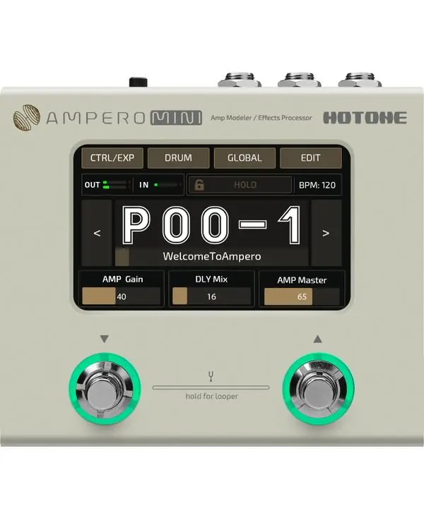 HOTONE MP-50VN AMPERO MINI PEDALE MULTI-EFFETS POUR GUITARE VANILLE Certifié