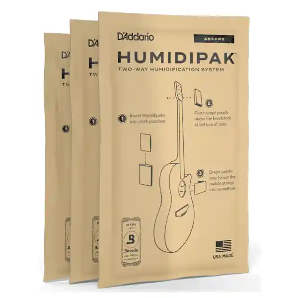 Usine Directe D‘Addario Humidipak Absorb Replacement Packets (3-Pack)