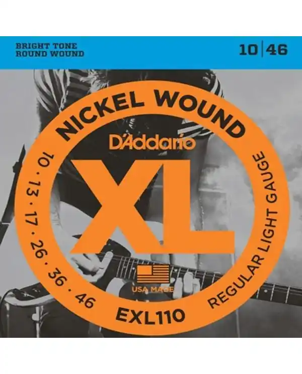 D‘ADDARIO ESXL110 JEU CORDES GUIT ELECTRIQUE REGULAR LIGHT A BOULE Expédition Rapide