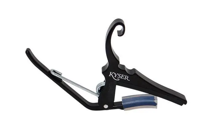 Kyser Quick-Change Capo for 12-String Acoustic Guitar - Black Promotion Saisonnière