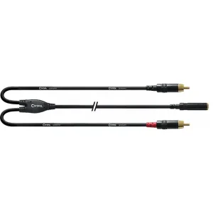 CORDIAL CFY0.3YCC CABLE BRETELLE MINI-JACK FEMELLE / 2 RCA - 30cm Prix Réduit