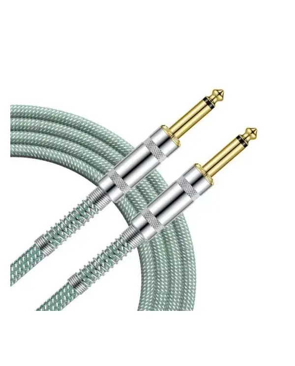 GROOVIT CABLE JACK MONO / JACK DROIT MONO TRESSÉ BLEU CLAIRE - 3m Marque