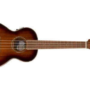 Vente Flash Fender Montecito Tenor Acoustic/Electric Ukulele, Walnut Fingerboard with Gigbag - Shaded Edge Burst