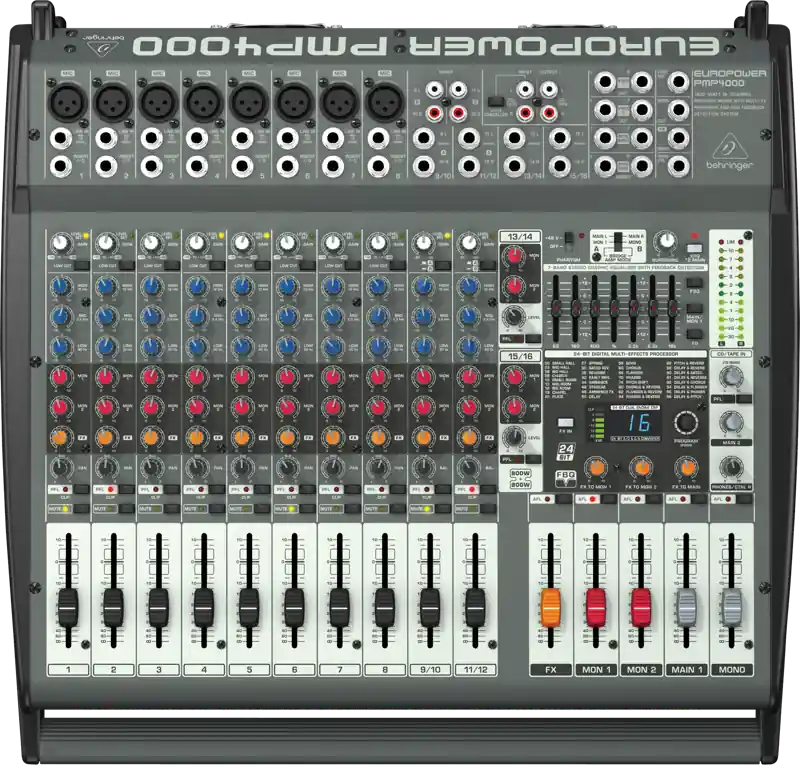 Behringer 1600 Watt 16 Channel Powered Mixer Nouvelle Collection