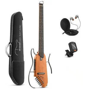 Commande En Gros DONNER HUSH-I MH NAT GUITARE FOLK SILENCIEUSE DE VOYAGE ACAJOU NAT.