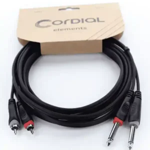 Marque CORDIAL EU3PC "ELEMENTS" CABLE 2 RCA/2 JACK MALE - 3m