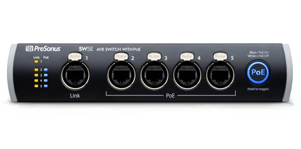 PreSonus SW5E 5-Port AVB Switch w/ PoE Produit De Marque