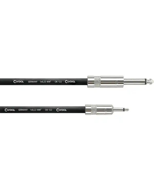 CORDIAL CPI3PZ "SELECT" CABLE JACK MALE MONO/MINI-JACK MALE MONO - 3m Usine Directe