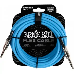 ERNIE BALL 6417 CABLE JACK MONO / JACK MONO BLEU - 6m Commander Maintenant