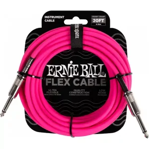 ERNIE BALL 6418 CABLE JACK MONO / JACK MONO ROSE - 6m Bon Plan