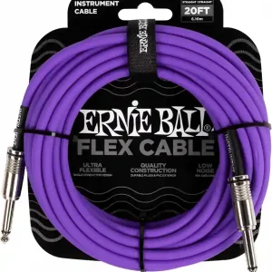 Commande En Gros ERNIE BALL 6420 CABLE JACK MONO / JACK MONO VIOLET - 6m